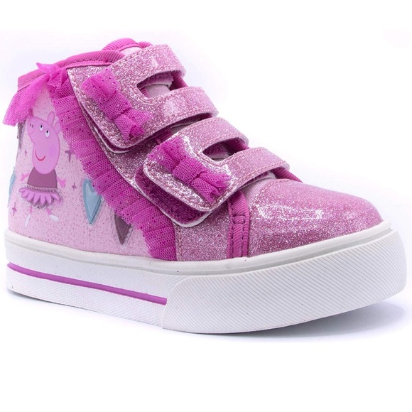 Peppa Pig Other - 2/$12 Cutest Peppa Pig Light Up High Tops!